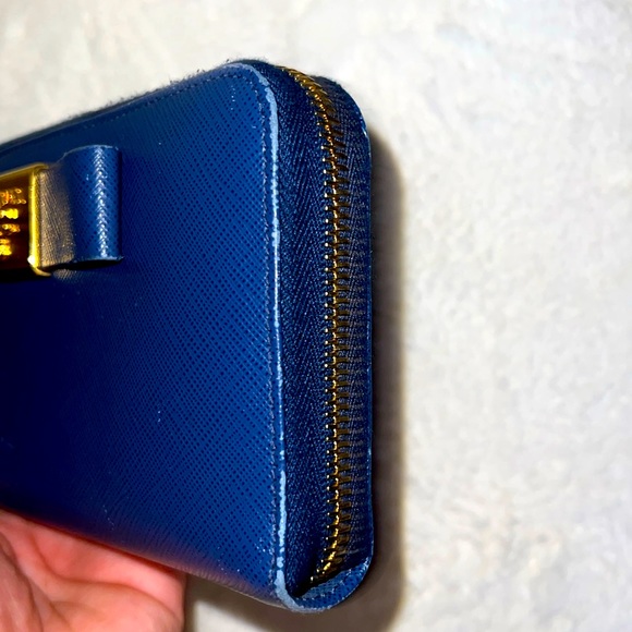 Prada Blue Leather Wallet - Picture 8 of 9